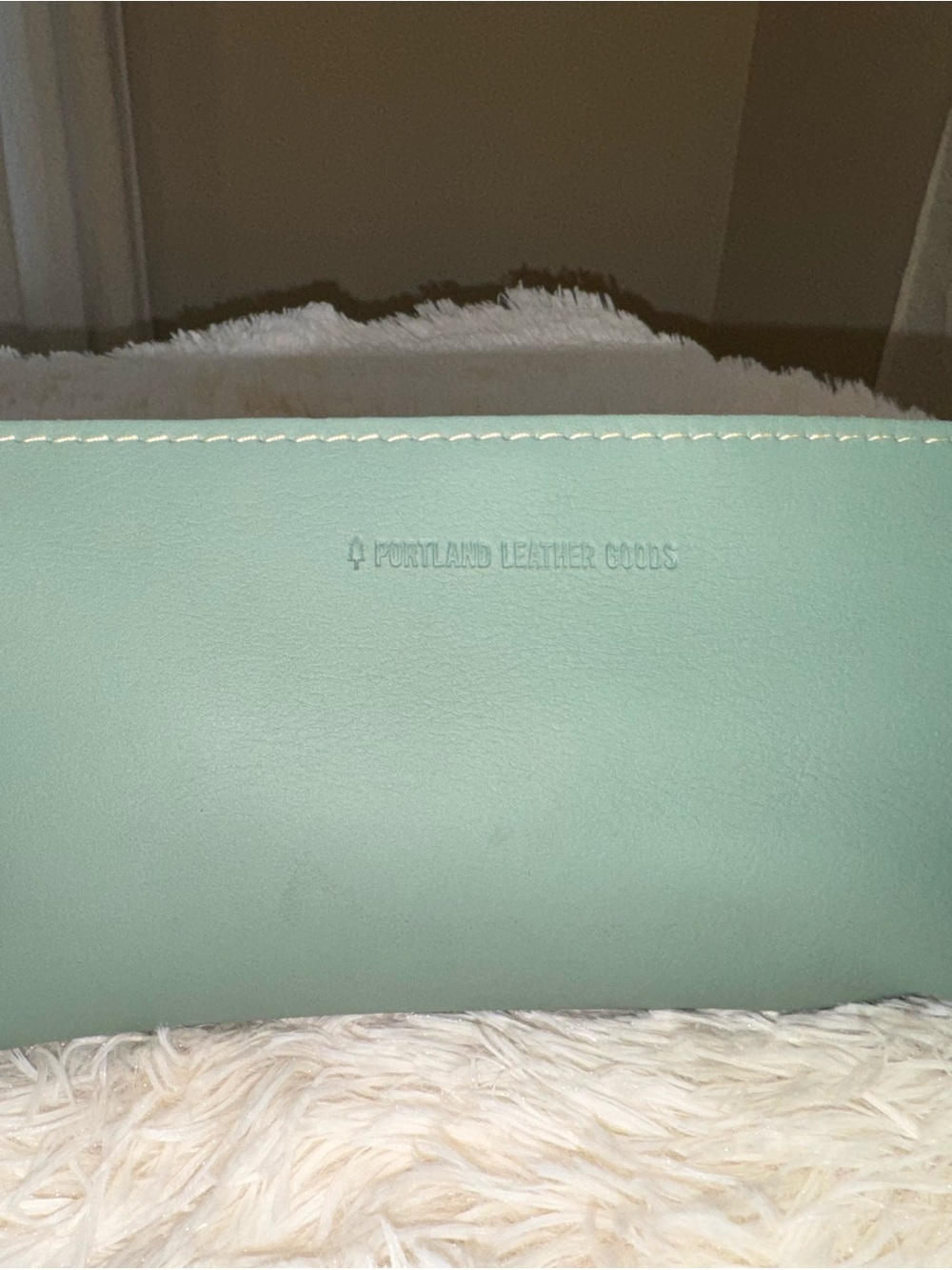 Portland Leather Green Pouch